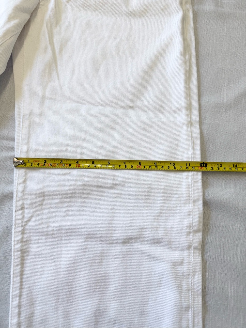 Zara White Wide Leg Barrel Denim Jean Size 8 - Picture 8 of 11